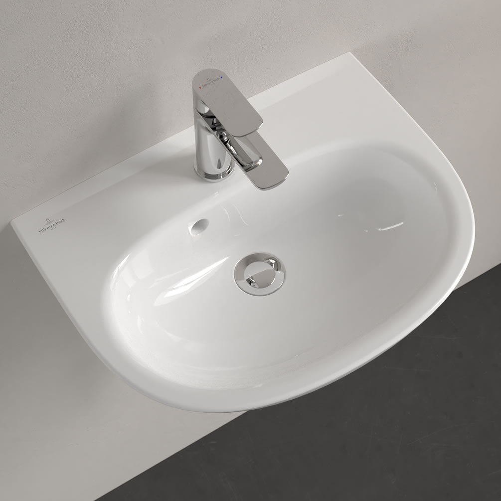 Lifestyle image of Villeroy & Boch O.Novo Lite 500mm Wall-Hung Basin